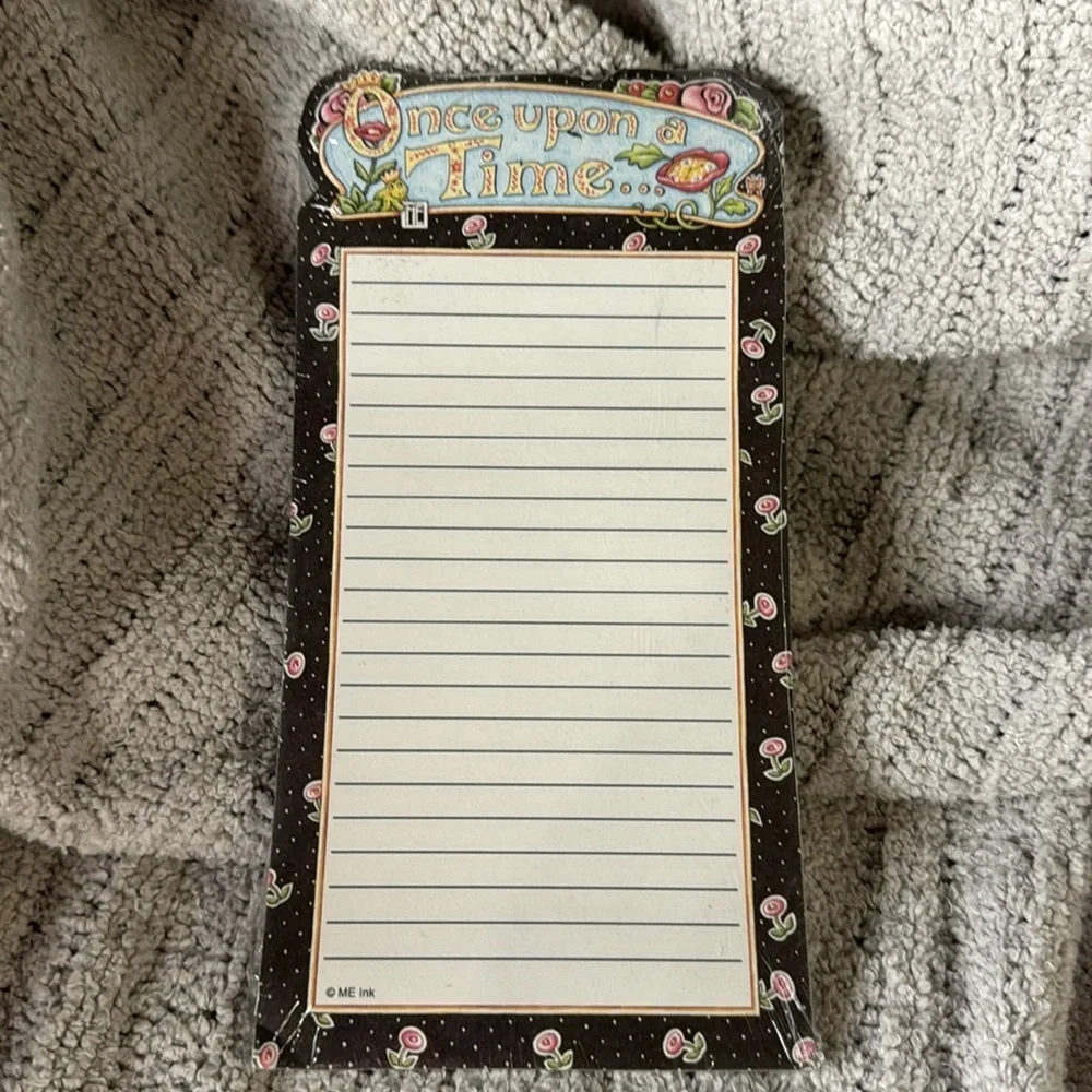 Mary Engelbreit Vintage “Once Upon A Time” magnetic notepad NIP